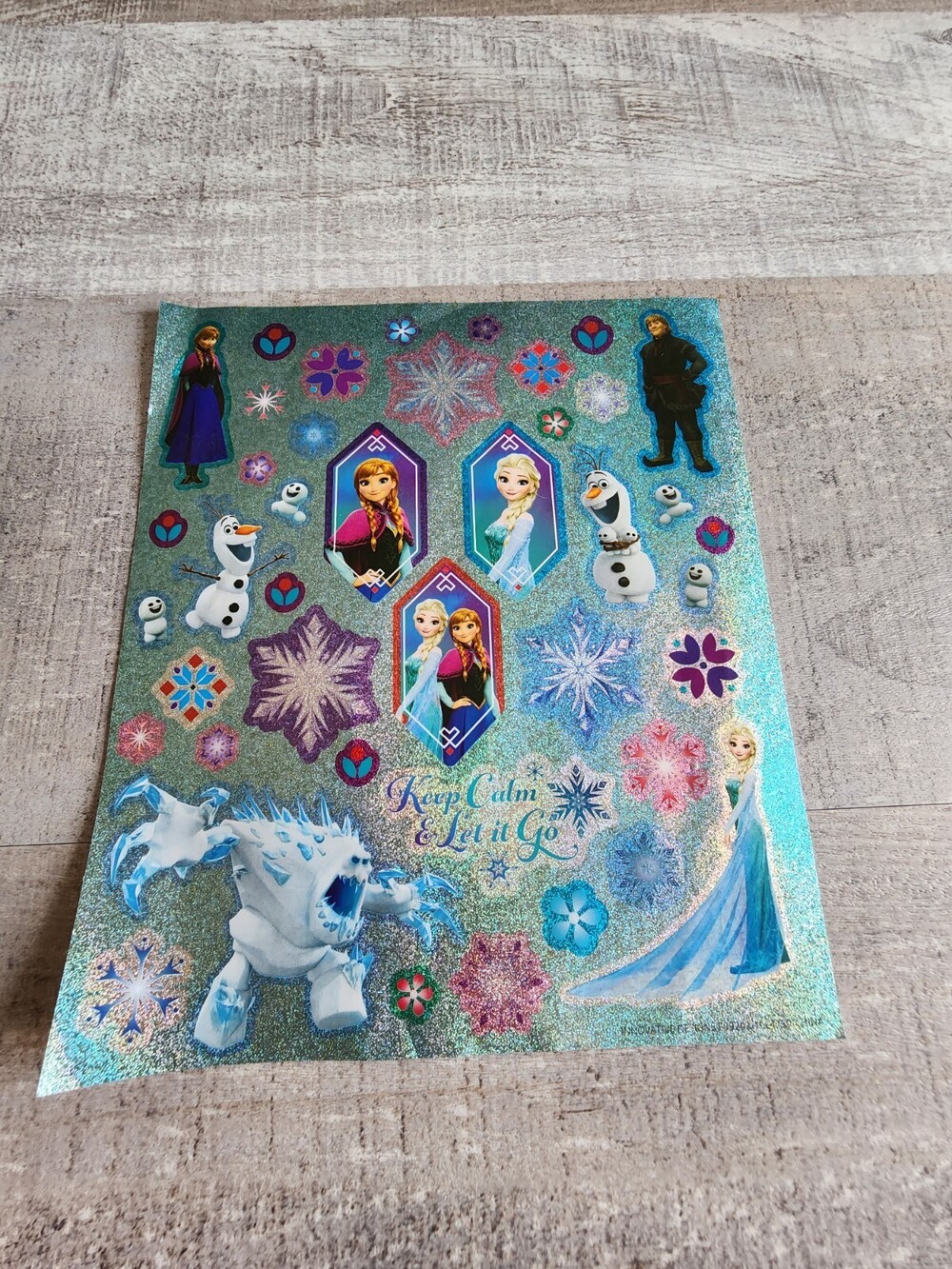 Glitter Stickers - Disney Princess Frozen 2 Ana Elsa Olaf Baby Snow Monster #34